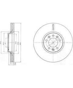 Delphi Bremžu disks BG4083