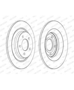 Ferodo Bremžu disks DDF1547C