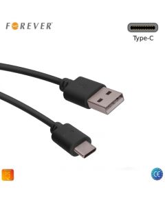 Forever Универсальный USB на Type-C 3.1 Qualcom Quick Charge 3.0 & Кабель 1m данных Черный