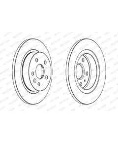 Ferodo Bremžu disks DDF1872C