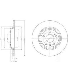 Delphi Bremžu disks BG4081