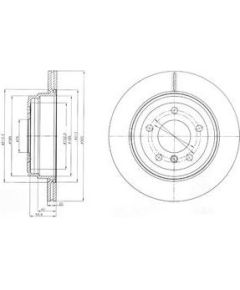 Delphi Bremžu disks BG4243C