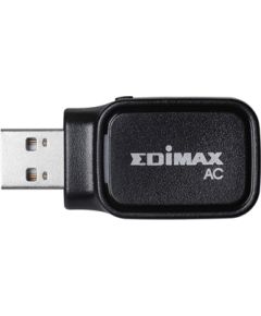 Edimax AC600 Dual-Band Wi-Fi USB Adapter 2.4GHz/5GHz, Antenna type Internal, USB ports quantity 1