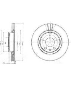 Delphi Bremžu disks BG3198