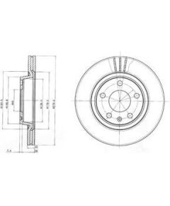 Delphi Bremžu disks BG3198