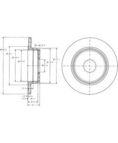 Delphi Bremžu disks BG2510