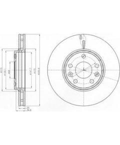 Delphi Bremžu disks BG4264