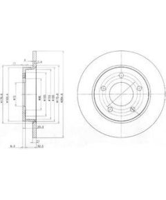 Delphi Bremžu disks BG4025