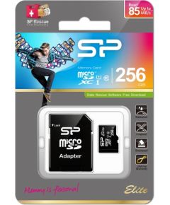 Silicon Power memory card microSDXC 256GB Elite UHS-I Class 10 + adapter