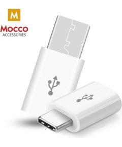 Mocco Универсальный Адаптер Micro USB к USB Type-C Подключение Белый