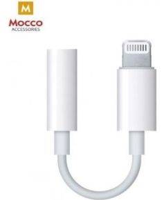 Mocco MMX62ZM/A (A1749) 3.5 mm uz Lightning Audio Adapteris priekš Apple iPhone 7 / 8 / 7 Plus / 8 Plus / X / XS / XR / XS MAX / Balts (Analogs)