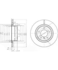 Delphi Bremžu disks BG3901