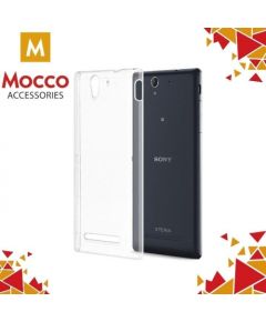 Mocco Ultra Back Case 0.3 mm Aizmugurējais Silikona Apvalks Priekš Sony Xperia M4 Aqua  Caurspīdīgs