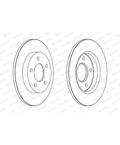 Ferodo Bremžu disks DDF1420C