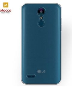 Mocco Ultra Back Case 0.3 mm Aizmugurējais Silikona Apvalks Priekš LG K8 / K9 (2018) Caurspīdīgi - Melns
