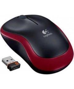 Logitech M185 Compact Wireless Mouse Red Optical pele