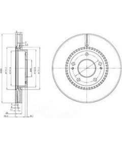 Delphi Bremžu disks BG3861