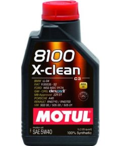 Motora eļļa 5W40 MOTUL 8100 X-CLEAN 1L