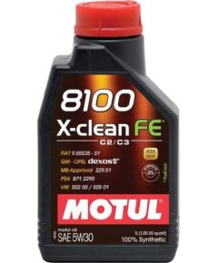 Motora eļļa 5W30 MOTUL 8100 X-CLEAN FE C2/C3 1L