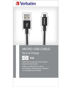 Verbatim Mirco B USB Cable Sync&Charge100cm (black)