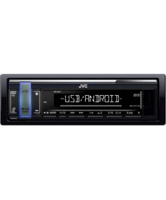 JVC KD-X161 Автомагнитола FLAC / Android / USB / AUX / RADIO / RDS / 4 X 50W Черная Автомагнитолы