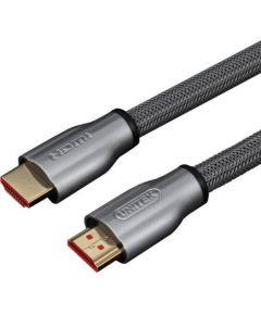 Unitek Cable LUX HDMI v.2.0 M/M 1,0m braid, gold, , Y-C136RGY