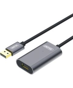 Unitek Cable USB 2.0 Active Extension, 5m, Alu., Y-271