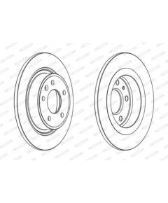 Ferodo Bremžu disks DDF1871C