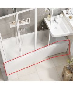 Ravak BeHappy II 170 R snowwhite Apdares plāksne