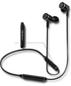 Qoltec In-ear Headphones Wireless with microphone | Black