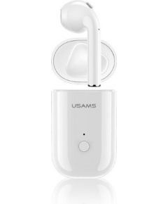 Usams LB Mono Air  Bluetooth 5.0 Стерео Гарнитура с Микрофоном (MMEF2ZM/A) Aналоговая Белый