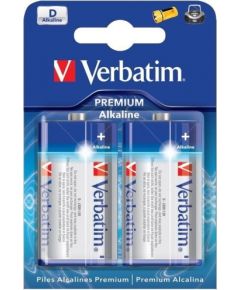 Verbatim ALKALINE BATTERY type D(R20) 2PACK