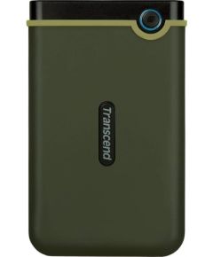 Transcend Slim StoreJet 2.5'' 25M3, 2 TB, Portable HDD, Military green