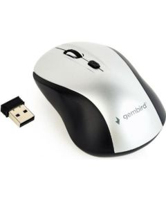 MOUSE USB OPTICAL WRL BLACK/SILVER MUSW-4B-02-BS GEMBIRD