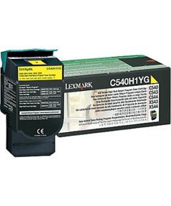 Lexmark C540H1YG Cartridge, Yellow, 2000 pages