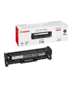 Canon 718 BK Toner Cartridge, Black