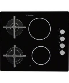 ELECTROLUX EGE6172NOK gāzes + keramiskā plīts virsma, 60cm