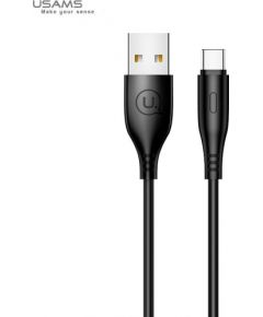 Usams US-SJ267 U18 Flexi PVC Универсальный Type-C на USB Кабель Данных и Заряда 2А с Круглым коннектором Черный