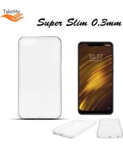 TakeMe Ultra Slim 0.3mm Back Case Xiaomi Pocophone F1 супер тонкий чехол Прозрачный