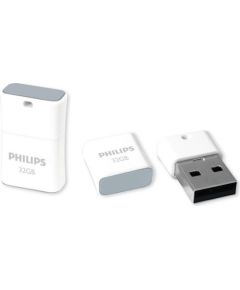Philips USB 2.0 32GB Flash Drive Pico Edition (pelēka)