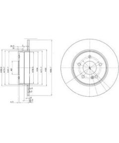 Delphi Bremžu disks BG3239C
