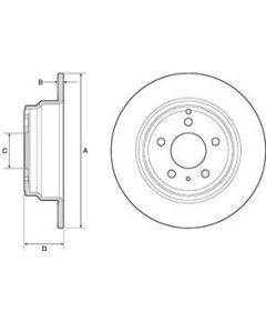 Delphi Bremžu disks BG2842C