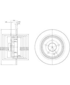 Delphi Bremžu disks BG3969C