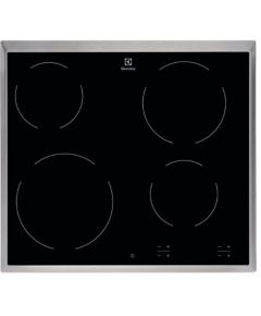 ELECTROLUX EHF6240XXK keramiskā plīts virsma, 60cm, XL metāla maliņa