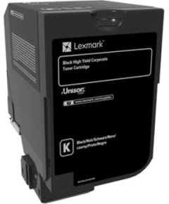 Lexmark Corporate 74C2HKE Laser Toner Cartridge, Black