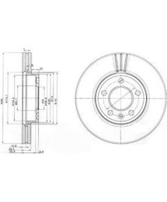 Delphi Bremžu disks BG9891C