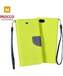 Mocco Fancy Book Case Grāmatveida Maks Telefonam LG K10 (2017) Zaļš - Zils