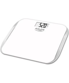 Adler Bathroom scales AD 8164 Maximum weight (capacity) 180 kg, Accuracy 100 g, Multiple user(s), White,