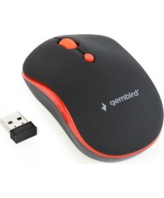 GEMBIRD USB Optical Wireless optical mouse, black/red