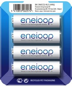 Panasonic Eneloop AA/HR6, 1900 mAh, Rechargeable Ni-MH, 4 pc(s)